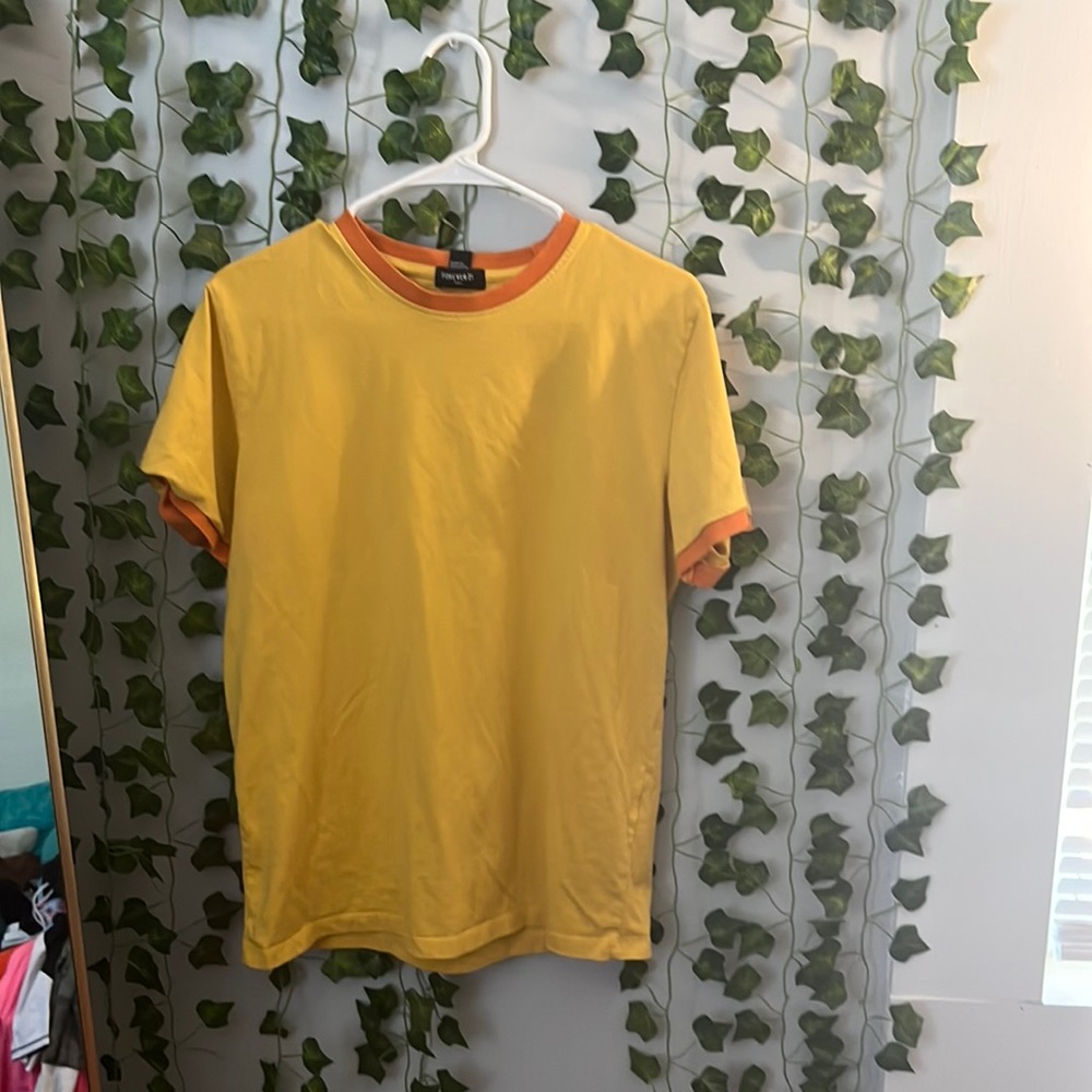 Yellow forever 21 shirt